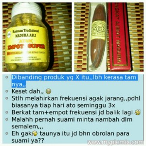 testimoni paket tam super premium dan empot super