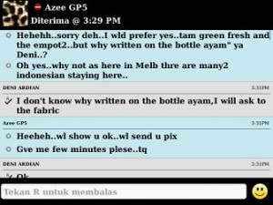 testimoni grece fresh dan empot dari pelanggan di australia
