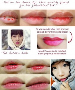 Tips Membuat Bibir Merah dengan lip tint ODBO