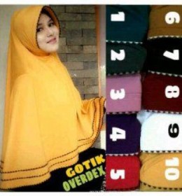KERUDUNG MODEL TERBARU SYAR'I GOTIK OVERDECK