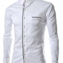 Baju Kemeja Pria/Kemeja Kerja HEM peter white OT /Kemeja pria katun stretch