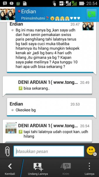 TAHI LALAT HILANG PAKE SWISS PARIS