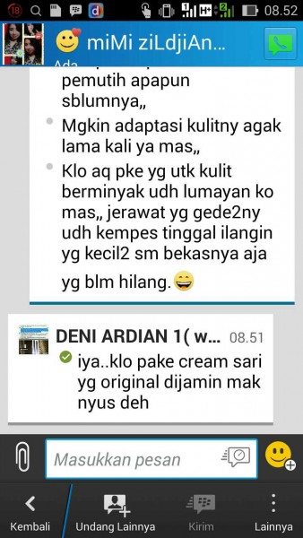 TESTIMONI CREAM SARI