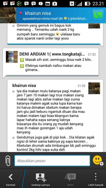 TESTIMONI GEMUK BADAN BINASYIFA