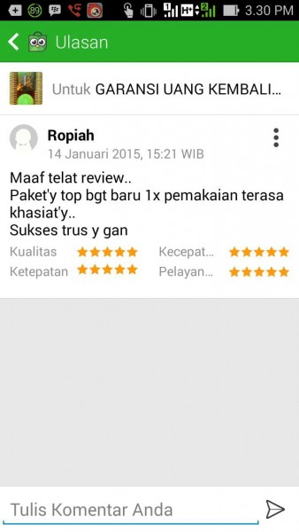 TESTIMONI GIOX FRESH HILANG BAU BADAN