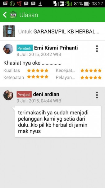 TESTIMONI KB HERBAL