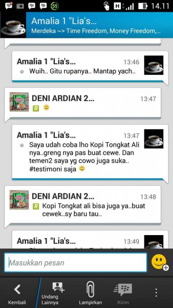 TESTIMONI KOPI TONGKAT ALI