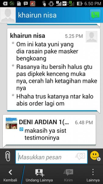 TESTIMONI MASKER BENGKOANG