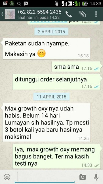 TESTIMONI MAX GROWTH OXY
