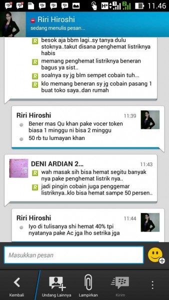 TESTIMONI PENGHEMAT LISTRIK
