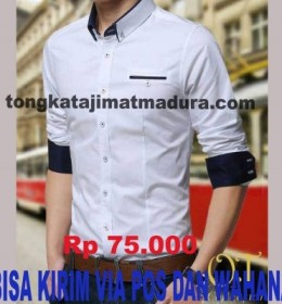 kemeja kerja slim fit korea