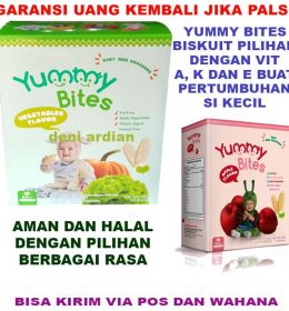 Biskuit Yummi Bites Snack VItamin Buat Bayi - Vitamin Pertumbuhan dan Perkembanyan Buat Bayi
