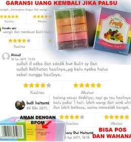 Fruitamin Soap Bpom ORIGINAL - FRUITY BPOM Fruitamin Soap 10in1