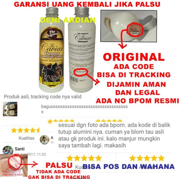 GARANSI/CAVIAR SHAMPOO KUDA /MENEBALKAN RAMBUT/MENUMBUHKAN BULU RAMBUT/PENUMBUH BULU RAMBUT