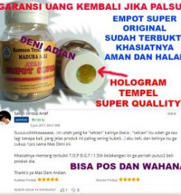 GARANSI/JAMU EMPOT EMPOT SUPER/ RAMUAN MADURA ASLI/ PELENGKAP TONGKAT AJIMAT MADURA/OBAT KEPUTIHAN/MENGEMBALIKAN OTOT KEWANITAAN
