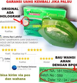 Sabun Green Tea Soap Obat Jerawat Pemutih Wajah Pelembut dan Menghaluskan Kulit Pelembab Wajah