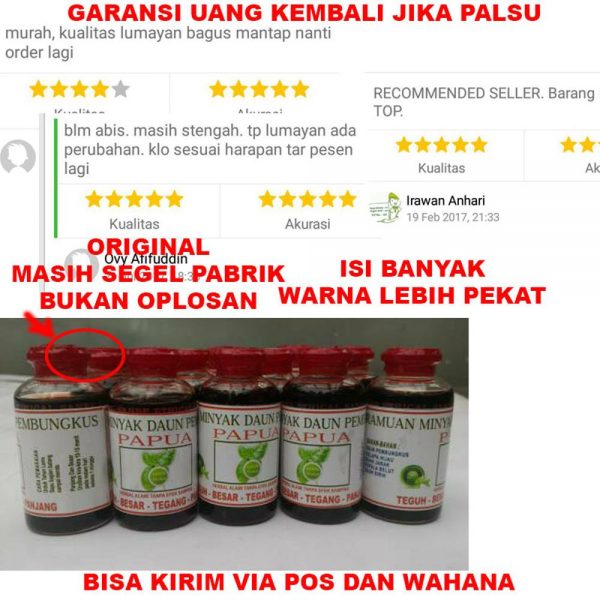 Obat Herbal Minyak Daun PemBungkus Obat Kuat Pria