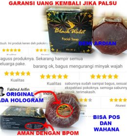 Sabun Penghilang Kerutan Flek Hitam Jerawat Wajah Black Walet Facial Soap Original