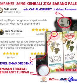 MINYAK KEMIRI AL KHODRY PENCEGAH RAMBUT RONTOK DAN MASALAH RAMBUT LAINNYA