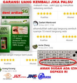 Obat Sakit Gigi AMpuh Super Green Plus Original