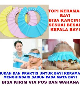TOPI KERAMAS BAYI/BALITA MODEL KANCING