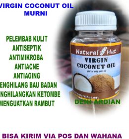 VCO ORIGINAL Virgin Coconut Oil 100 ml - Pelembab Kult Antiseptik Antimikroba dan Antiacne