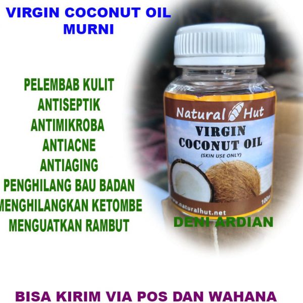 VCO ORIGINAL Virgin Coconut Oil 100 ml - Pelembab Kult Antiseptik Antimikroba dan Antiacne