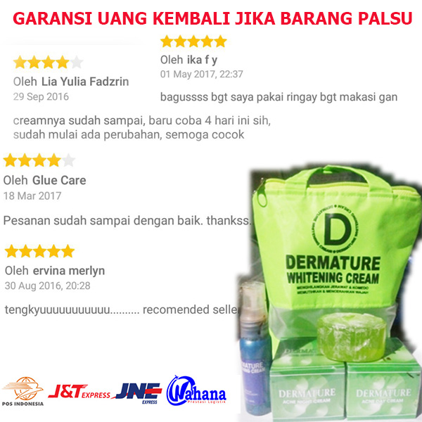 DERMATURE WHITENING SKIN CARE CREAM PEMUTIH KULIT DAN KULIT WAJAH