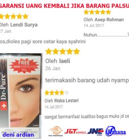 Dr Pure cream pemutih wajah original