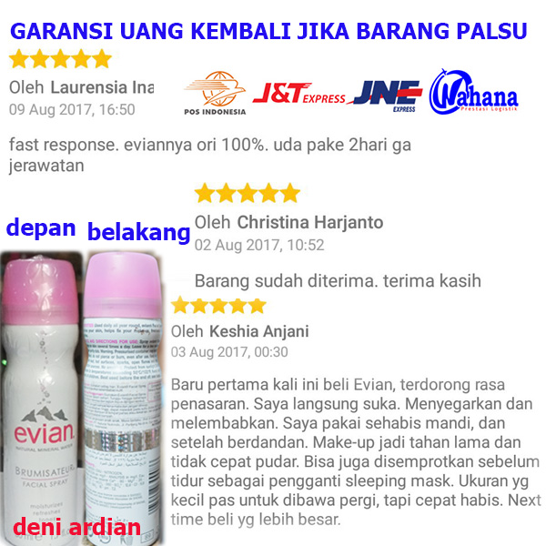 Evian Facial Pelembab Kulit Original