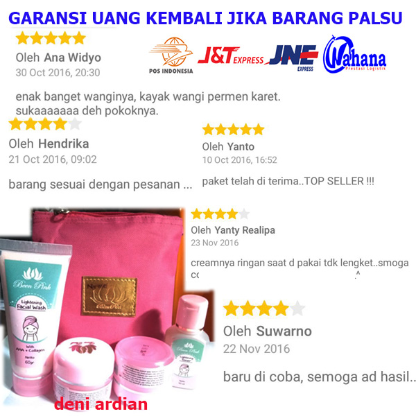 CREAM BEEN PINK PAKET PERAWATAN TUBUH