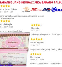 pure soap jellys original penghalus kulit alami