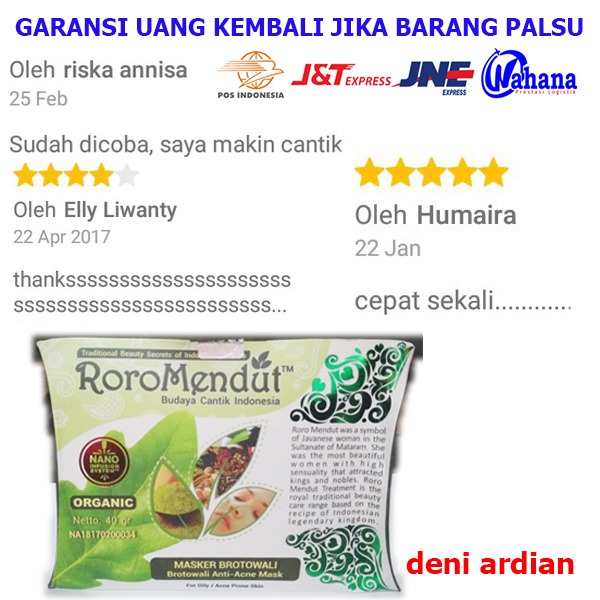 MASKER JERAWAT BROTOWALI RORO MENDUT