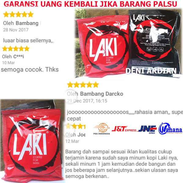 LAKI COFFEE FOR MAN MEMPERLANCAR PEREDARAN DARAH DAN MENINGKATKAN RESPON GAIRAH PRIA