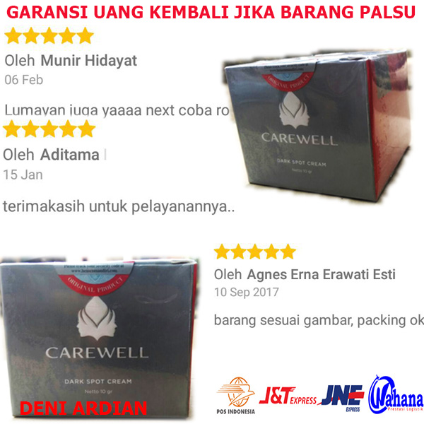 carewell dark spot krim untuk menghilangkan flek hitam di wajah