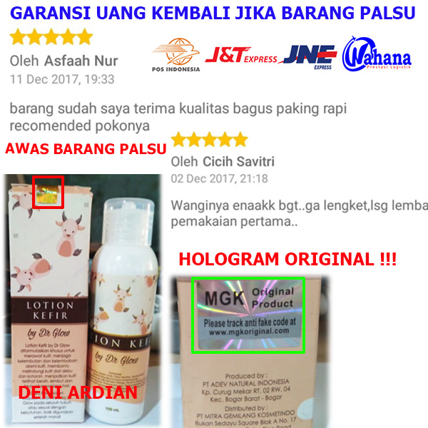 lotion kefir bpom pelembab kulit alami