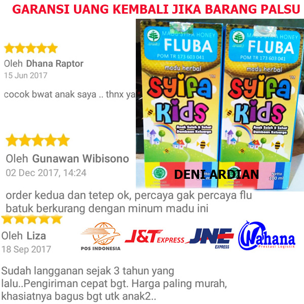 madu anak syifa kids fluba mengobati flu batuk dan demam anak