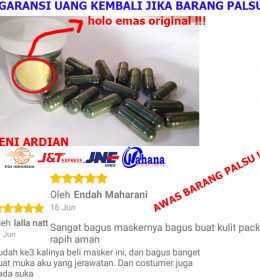 SPIRULINA KAPSUL MASKER PEMUTIH PENCERAH WAJAH DAN ANTI JERAWAT