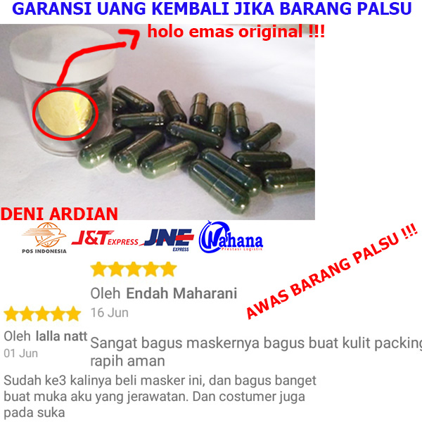 SPIRULINA KAPSUL MASKER PEMUTIH PENCERAH WAJAH DAN ANTI JERAWAT