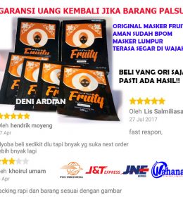 MASKER FRUITY NEW BPOM