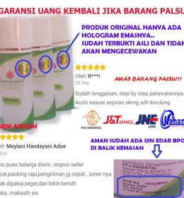 THERASKIN AHA TONER ORIGINAL AMAN SUDAH BPOM