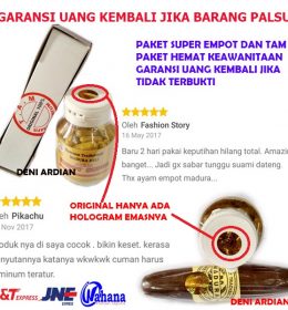EMPOT SUPER MADURA DAN TAM SUPER PREMIUM PAKET AMPUH MEMBUAT KESED KEWANITAAN GARANSI JIKA TIDAK TERBUKTI