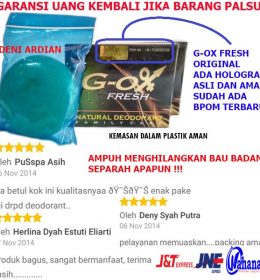 GIOX FRESH G OX PENGHILANG BAU BADAN AMPUH NATURAL DEODORANT BPOM TERBARU FRESH PENGHILANG BAU BADAN
